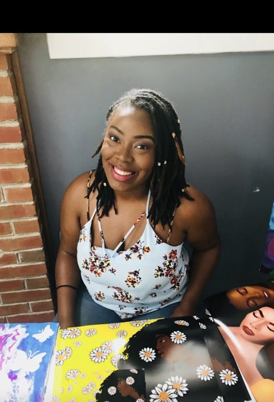 Nika B at her art vendor event